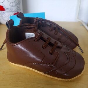 Brown Oxford Infant Dress Shoe 0-6m